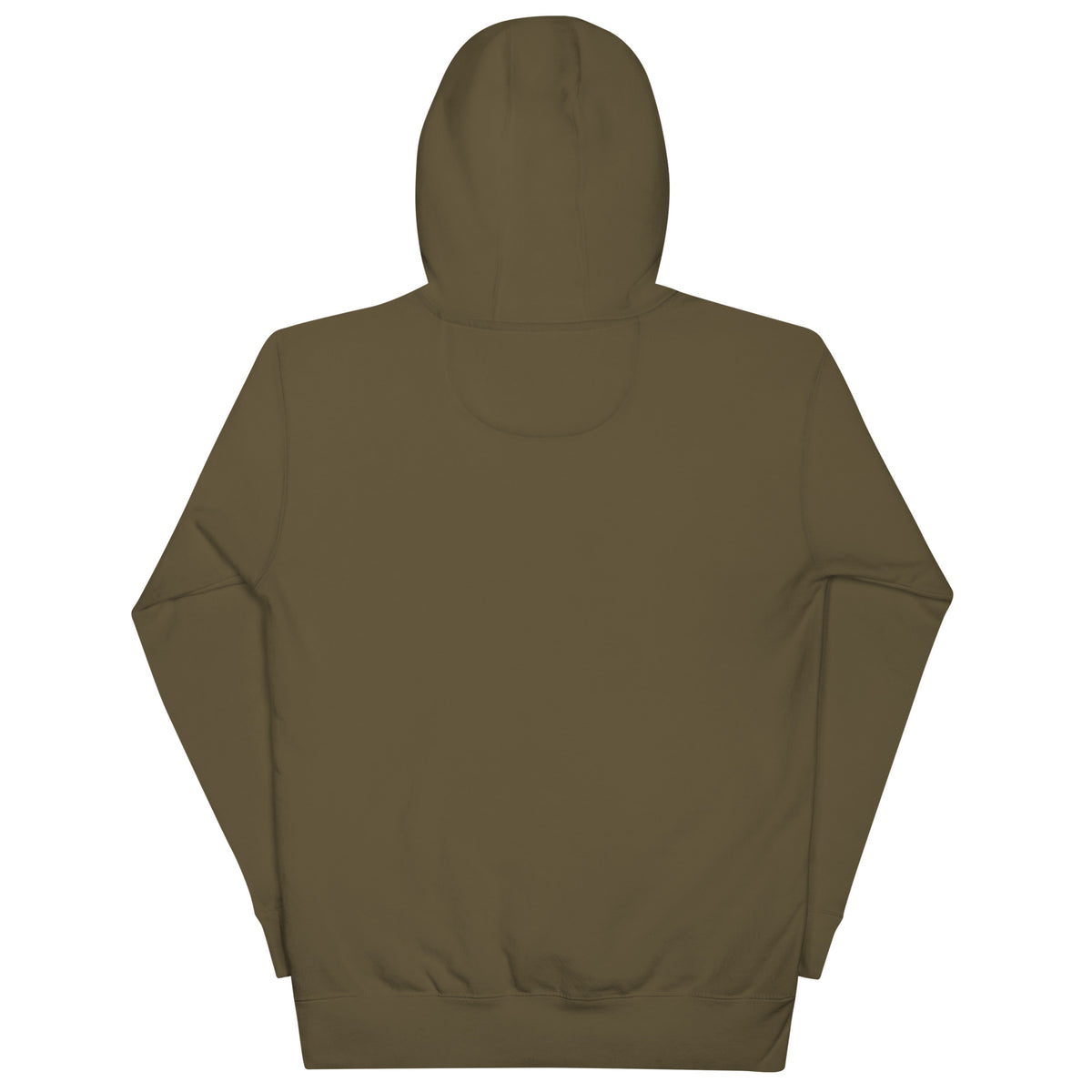 Espalda lisa del hoodie verde militar B UR MUSIC